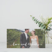 楽し結婚したく | お結婚礼フォトカード サンキューカード (スタンド正面)