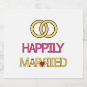 楽し結婚したく スパークリングワインラベル (シングルラベル)