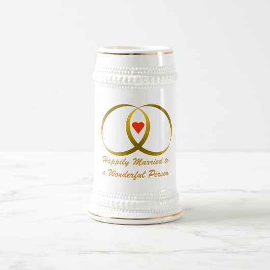 楽し結婚したく ビールジョッキ (中央)