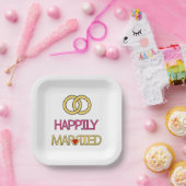 楽し結婚したく ペーパープレート (パーティー)