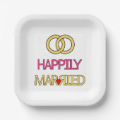 楽し結婚したく ペーパープレート (正面)