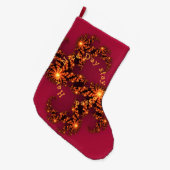 楽し賛美い日を過ごす ラージクリスマスストッキング (正面 (吊り時))