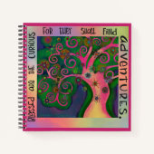 楽し賛美かわいらしい人が好奇心かわいらしだ ノートブック (正面)