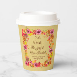 楽し食べい感謝祭与えを感謝してい飲む 紙コップ