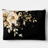 楽なエレガンスフローラメイクアップバッグ アクセサリーポーチ (裏面)