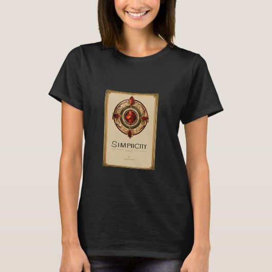 "楽なエレガンス:女性のシンプルティー" Tシャツ (正面)