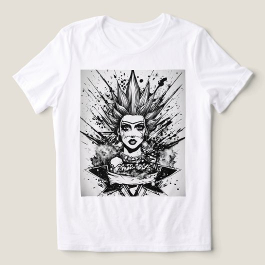 楽なスタイル:必携の女性のTシャツ トライブレンドTシャツ (デザイン正面)