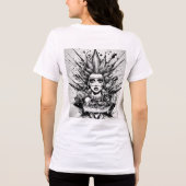 楽なスタイル:必携の女性のTシャツ トライブレンドTシャツ (裏面)