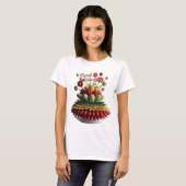 楽なチャーム女性基本Tシャツ Tシャツ (正面フル)