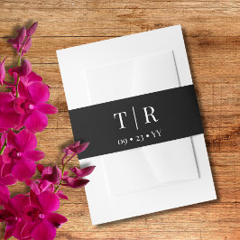 楽なチャーム白黒結婚ズ 招待状ベリーバンド