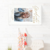 楽なチャーム編集可能カラー卒業バナー 横断幕 (インサイチュ)