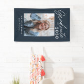 楽なチャーム編集可能カラー卒業バナー 横断幕 (インサイチュ)