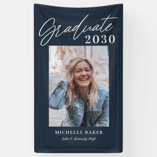 楽なチャーム編集可能カラー卒業バナー 横断幕 (縦)