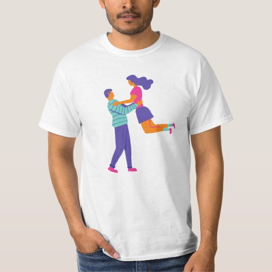 "楽な喜び" "揚心" Tシャツ (正面)