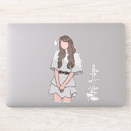 楽な美しいガールカスタマイズ シール