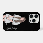 楽な美しいガールカスタマイズ iPhoneケース (裏面横)