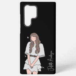 楽な美しいガールカスタマイズ SAMSUNG GALAXY S22 ULTRAケース