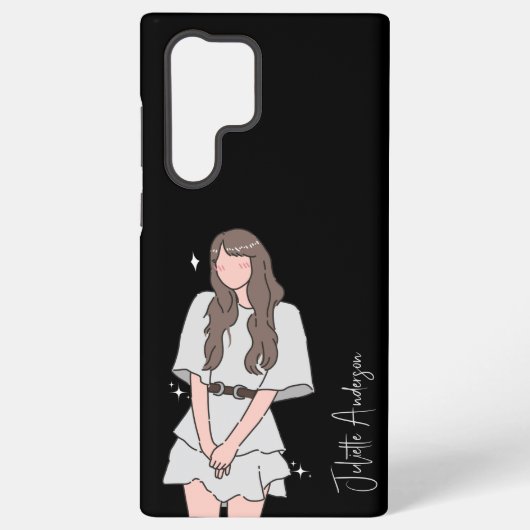 楽な美しいガールカスタマイズ SAMSUNG GALAXYケース (裏面)