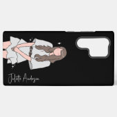 楽な美しいガールカスタマイズ SAMSUNG GALAXYケース (裏面横)