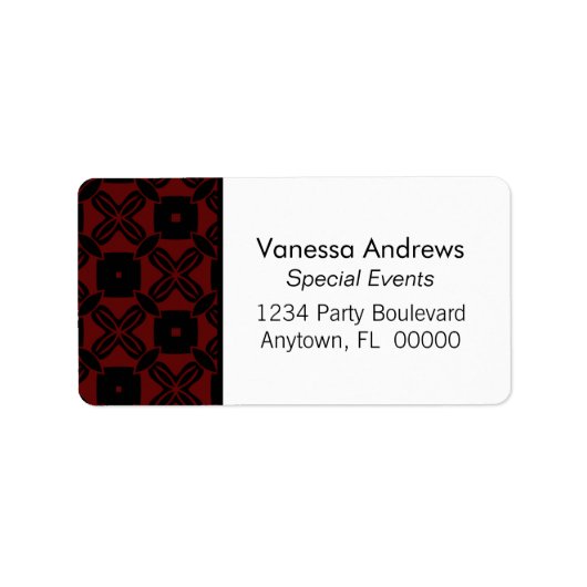 楽な美しい住所 シール (正面)