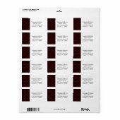 楽な美しい住所 シール (フルシート)