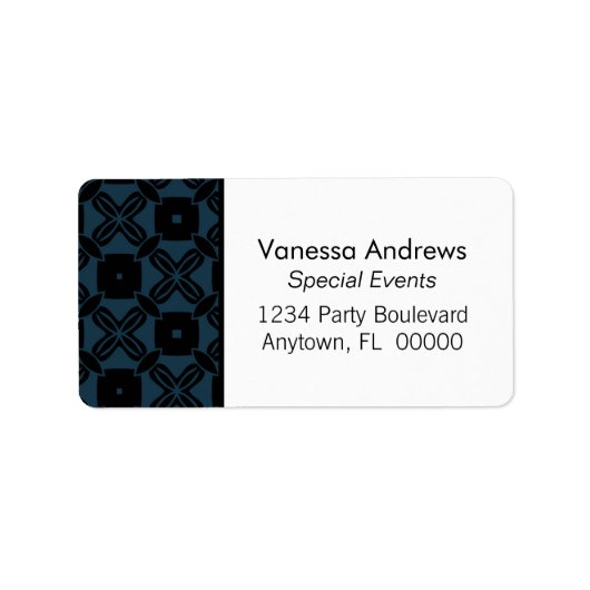 楽な美しい住所 シール (正面)