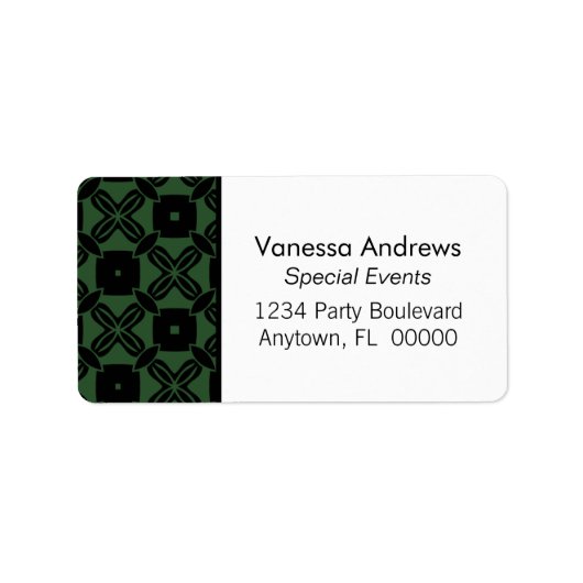 楽な美しい住所 シール (正面)