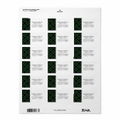 楽な美しい住所 シール (フルシート)