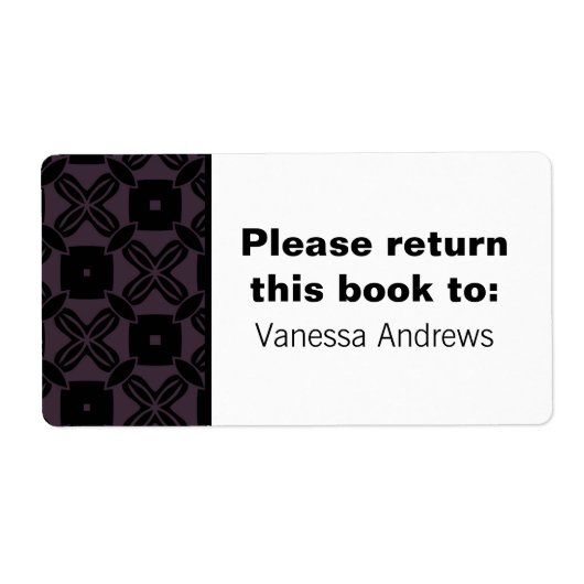 楽な美しい蔵書票ラベル ラベル (正面)