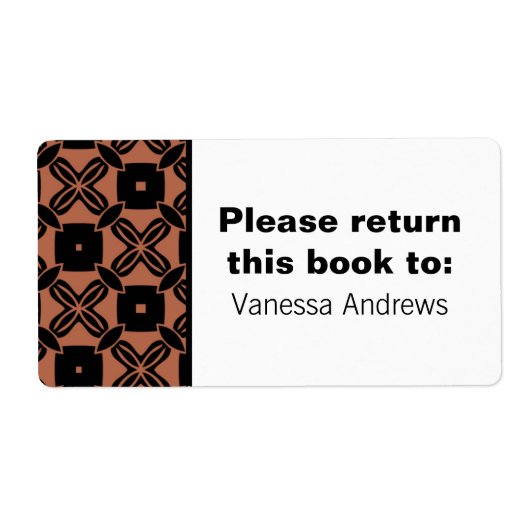 楽な美しい蔵書票ラベル ラベル (正面)