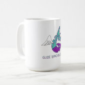 楽にマグカップをスタイリッシュ滑る コーヒーマグカップ (正面左)