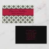 楽に使スタイリッシュえる名刺、マゼンタ 名刺 (正面/裏面)