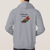 楽に格言 パーカ (裏面)