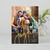 楽エレガントしい写真 箔シーズンカード (立ち正面)