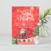 楽エレガントしきらめくいサンタのソリ乗り シーズンカード (スタンド正面)