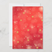 楽エレガントしきらめくいサンタのソリ乗り シーズンカード (裏面)