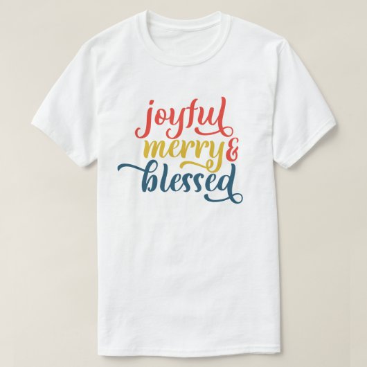 楽メリーし賛美とクリスマスTシャツ Tシャツ (デザイン正面)