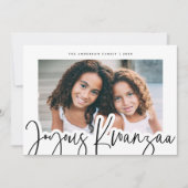 楽モダンしいクワンザムードクロス柄の写真 シーズンカード (正面)