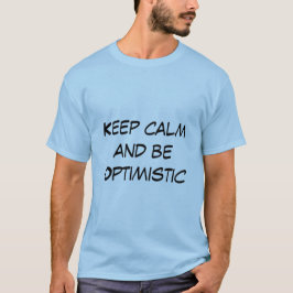 楽保観的な引用文の男性用Tシャツ Tシャツ