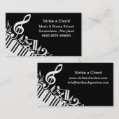 楽劇の学校の広告のプロモーション 名刺 (正面/裏面)