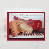 楽器たち ~ 賛美の歌を！ ポストカード (正面/裏面)