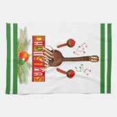 楽器でクリスマスを祝おう キッチンタオル (横)