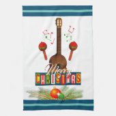 楽器でクリスマスを祝おう キッチンタオル (縦)