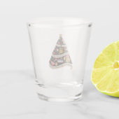 楽器で作られたクリスマスツリー ショットグラス (裏面)