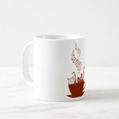 楽器と音符のマグカップ コーヒーマグカップ (正面左)