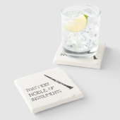 楽器のその最も気高い-クラリネットのコースター ストーンコースター (横)