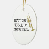 楽器のその最も気高い-トランペットのオーナメント セラミックオーナメント (左)
