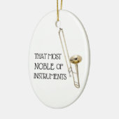 楽器のその最も気高い-トロンボーンのオーナメント セラミックオーナメント (左)