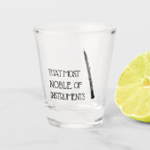 楽器のその最も気高い- Oboeの小グラス ショットグラス (正面)