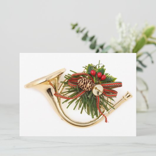 楽器のクリスマスのオーナメント シーズンカード (スタンド正面)